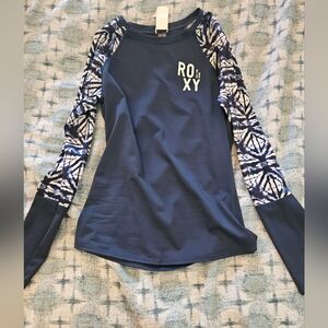 Roxy Sea You Soon Rash Guard Swim Shirt Size L